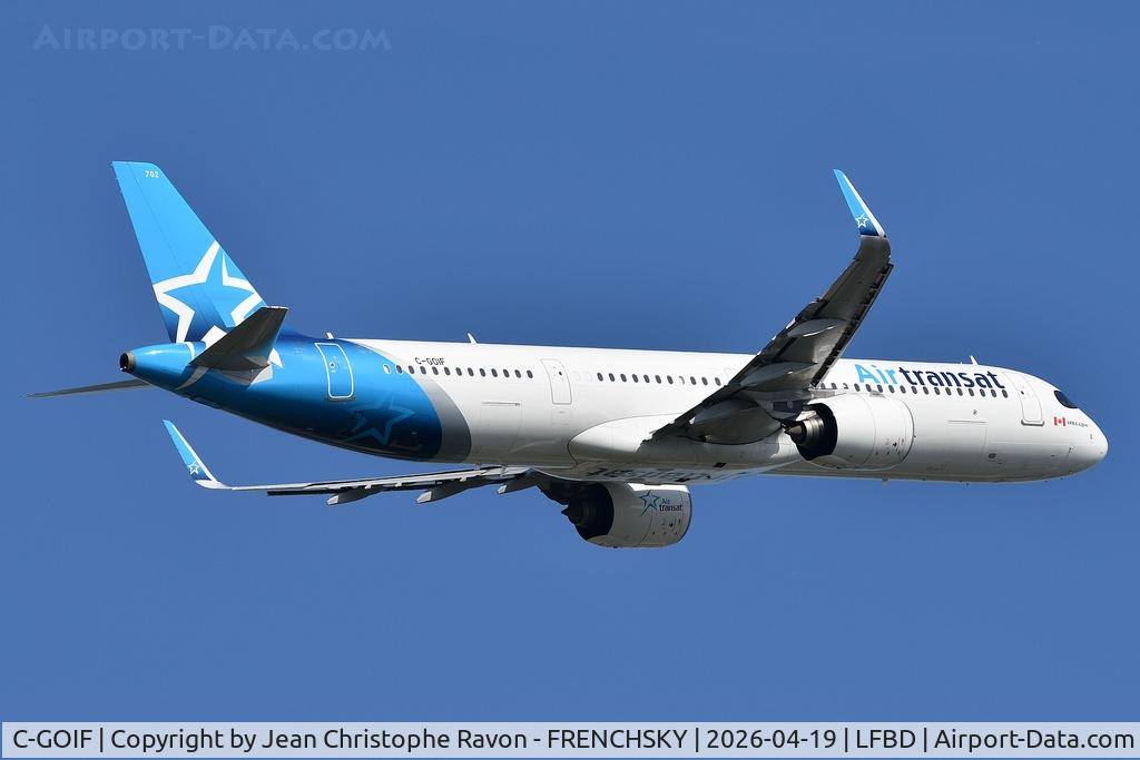 C-GOIF, 2019 Airbus A321-271NX C/N 8876, Bordeaux (BOD)	Montreal (YUL)	TS511