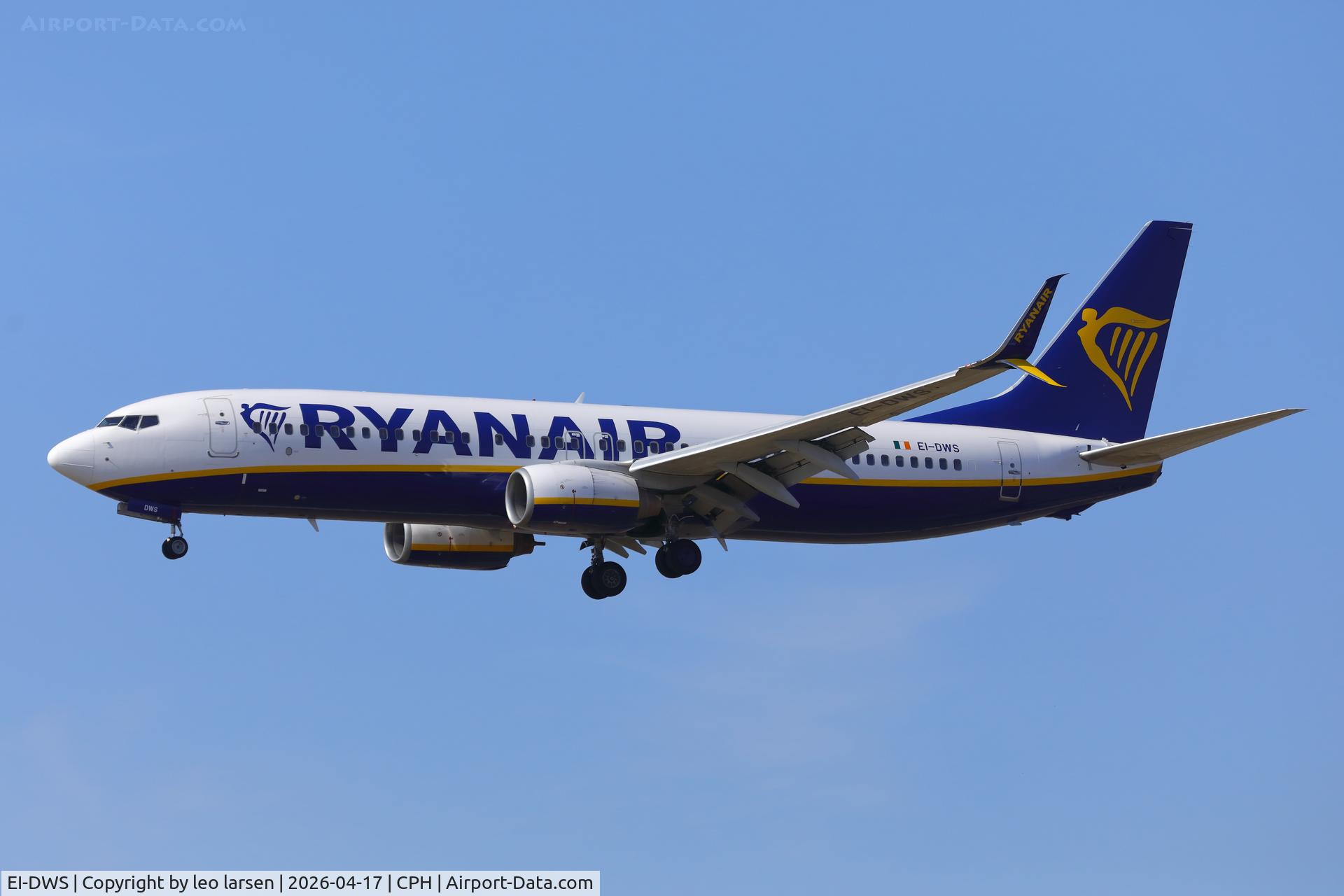 EI-DWS, 2007 Boeing 737-8AS C/N 33625, Copenhagen 17.4.2026