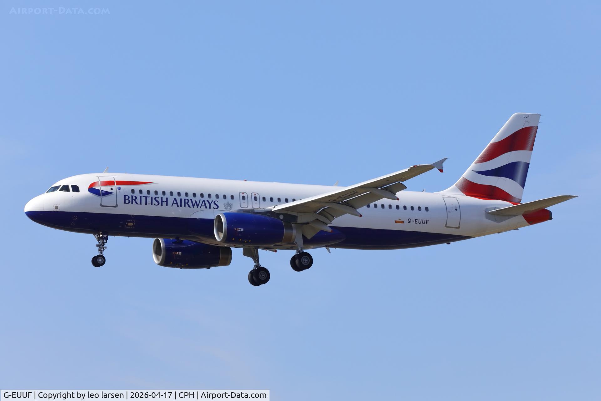 G-EUUF, 2002 Airbus A320-232 C/N 1814, Copenhagen 17.4.2026