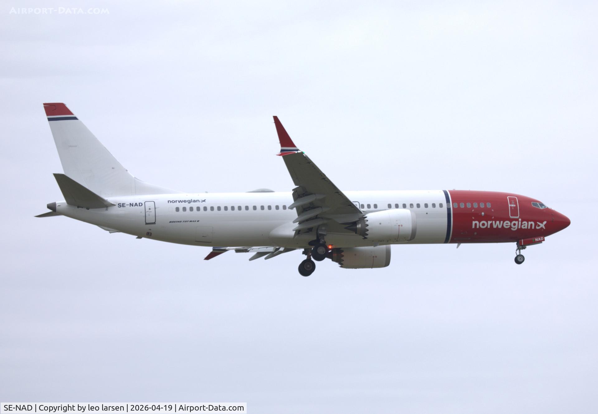 SE-NAD, 2025 Boeing B-737 -8 Max C/N 63977, Copenhagen 13.4.2026