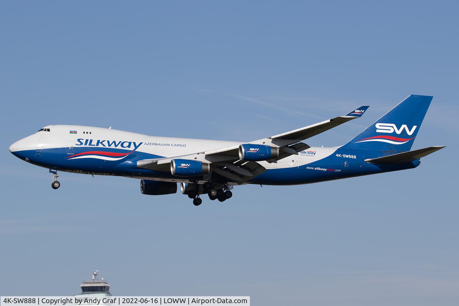 4K-SW888, 1999 Boeing 747-4R7F/SCD C/N 29730, Silkway 747-400