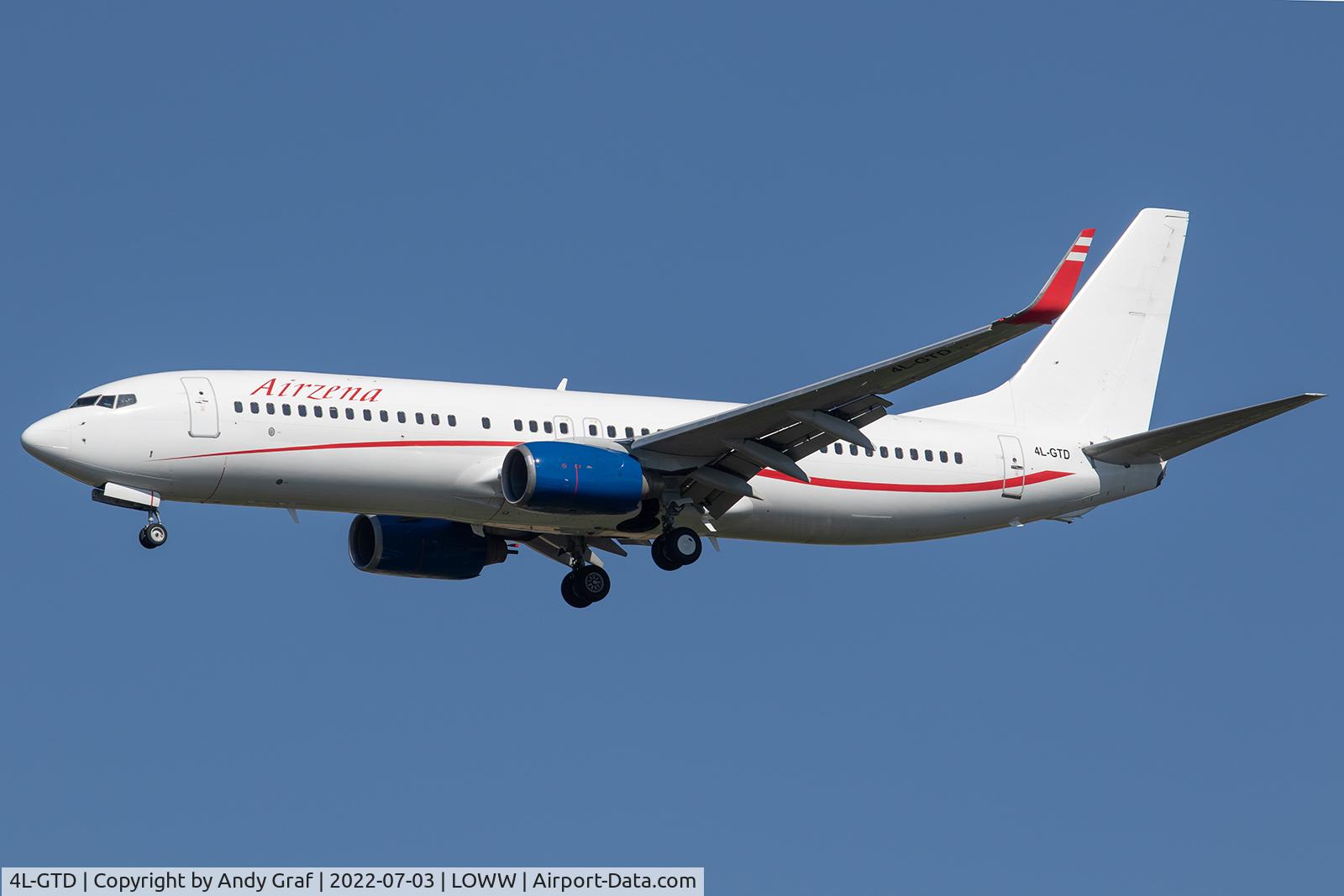 4L-GTD, 2008 Boeing 737-8FH C/N 35105, Air Zena 737-800