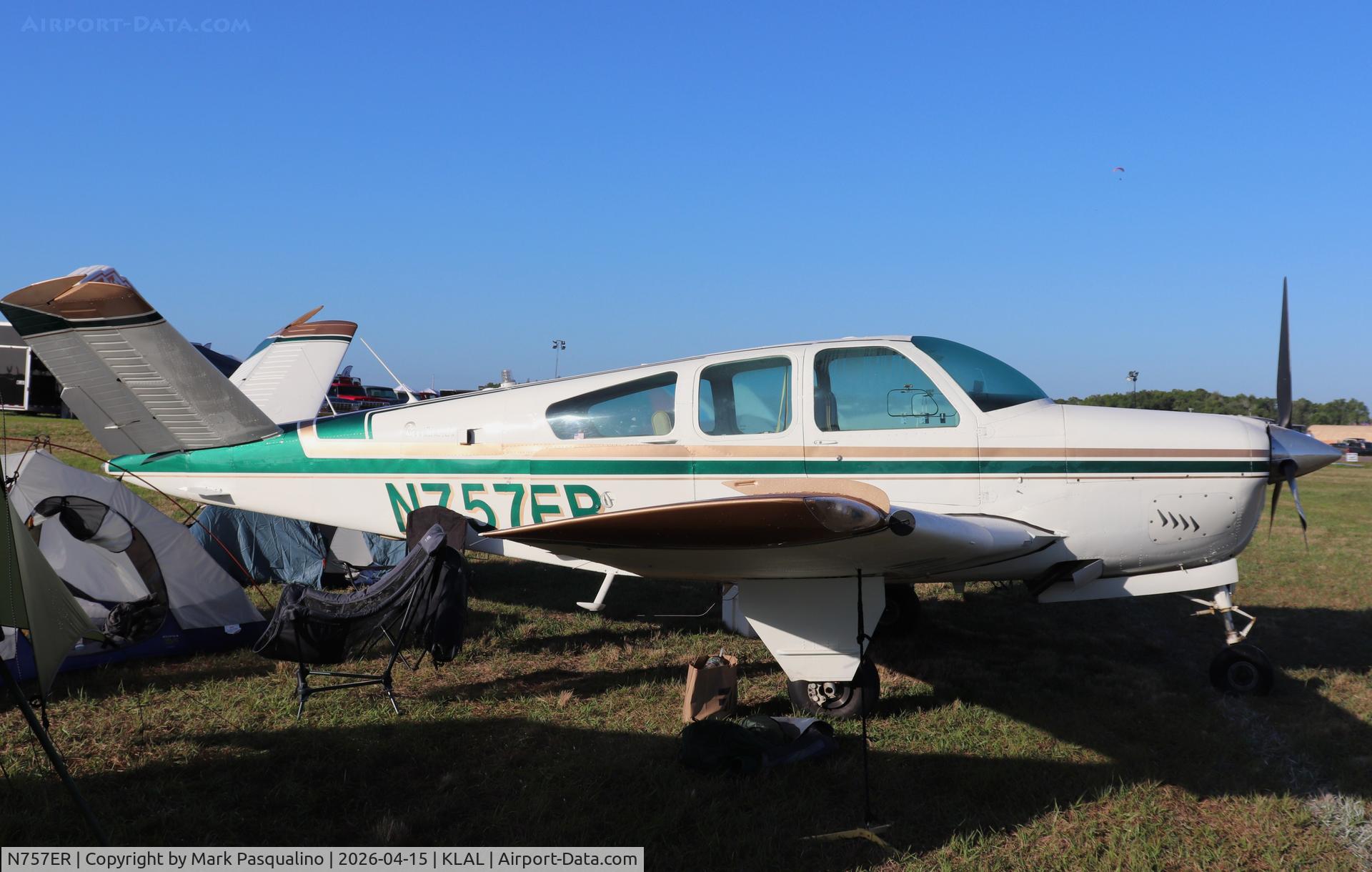 N757ER, 1966 Beech V35 Bonanza C/N D-8139, Beech V35