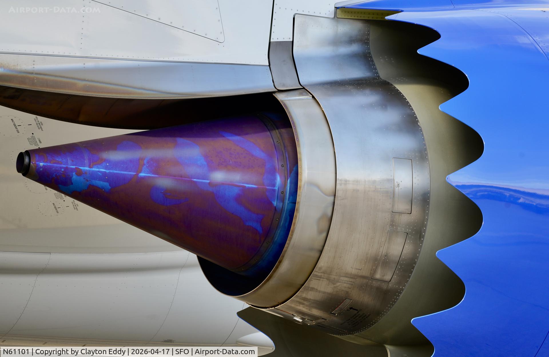 N61101, 2025 Boeing 787-9 Dreamliner Dreamliner C/N 68647, GEnx-1B engine '100 Years' livery SFO 2026