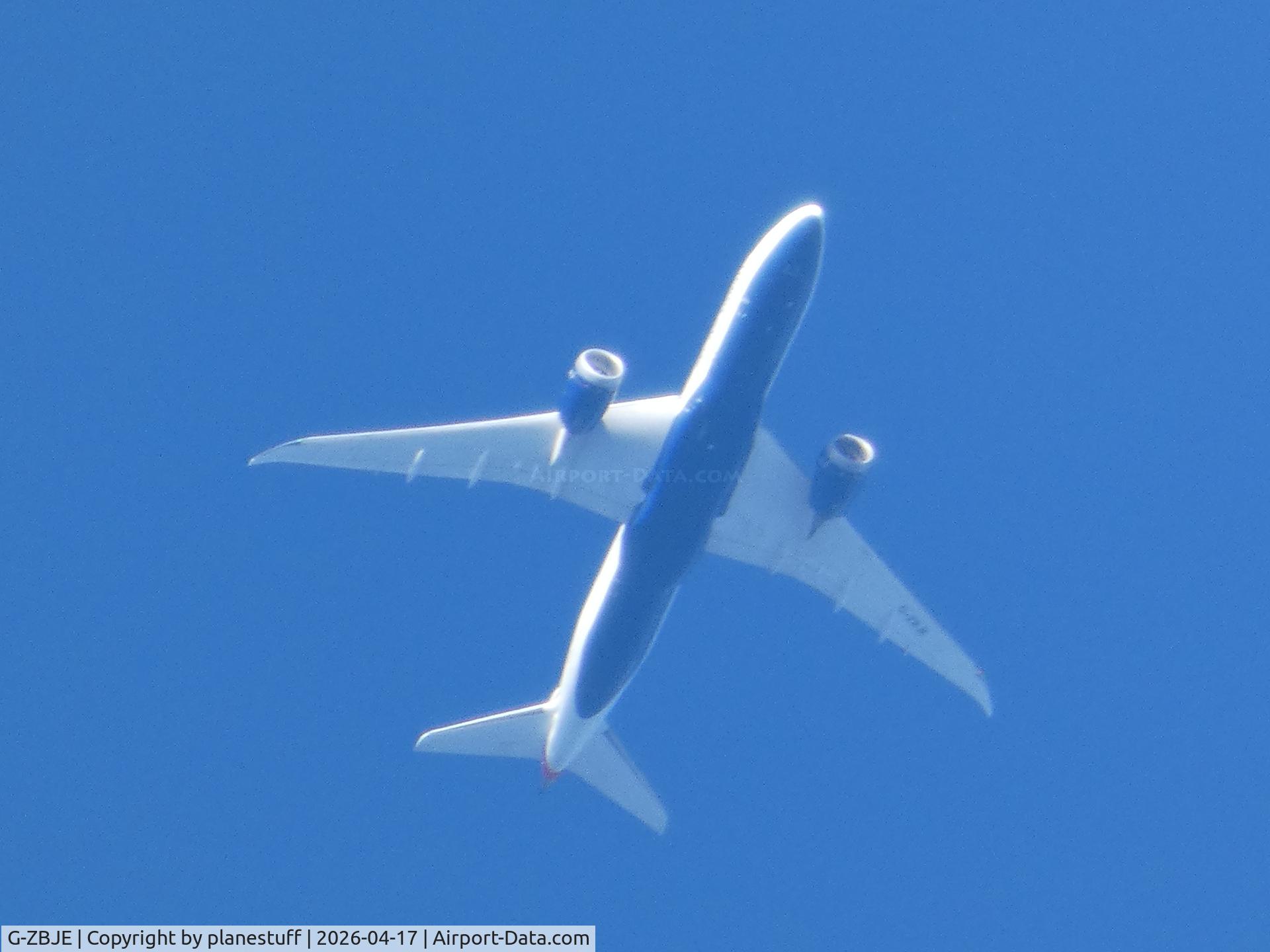 G-ZBJE, 2013 Boeing 787-8 Dreamliner C/N 38612, Boeing 787