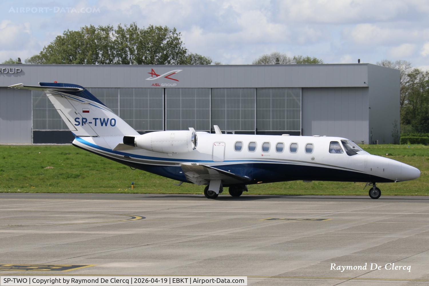 SP-TWO, 2004 Cessna 525A CitationJet CJ2 C/N 525A-0204, At Kortrijk Airport.