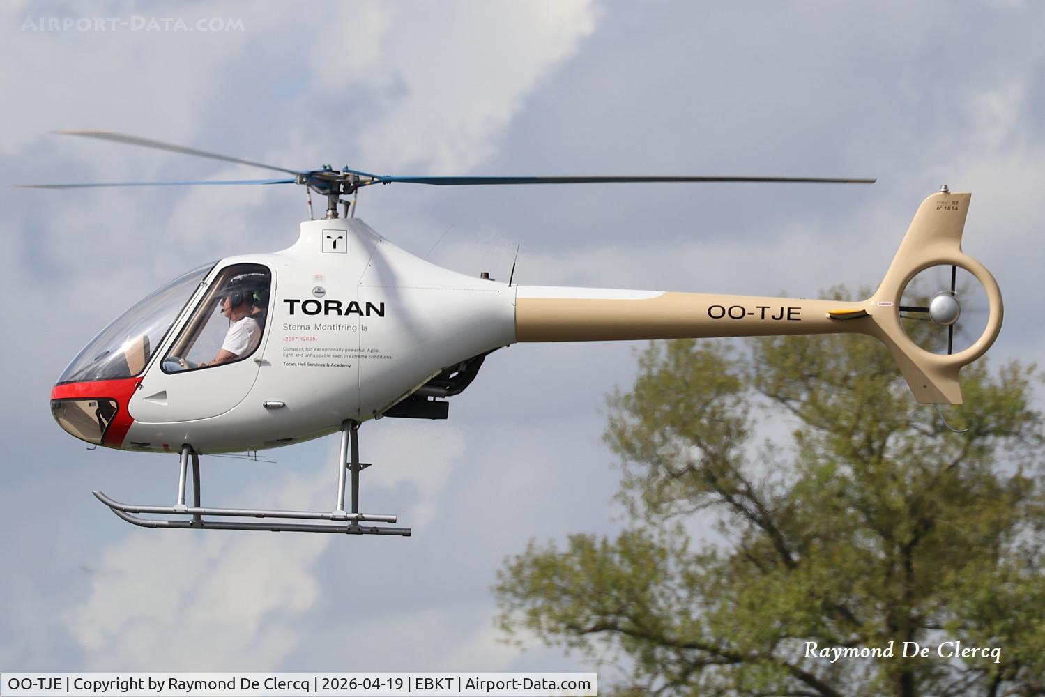 OO-TJE, Guimbal Cabri G2 C/N 1014, At Kortrijk Airport.