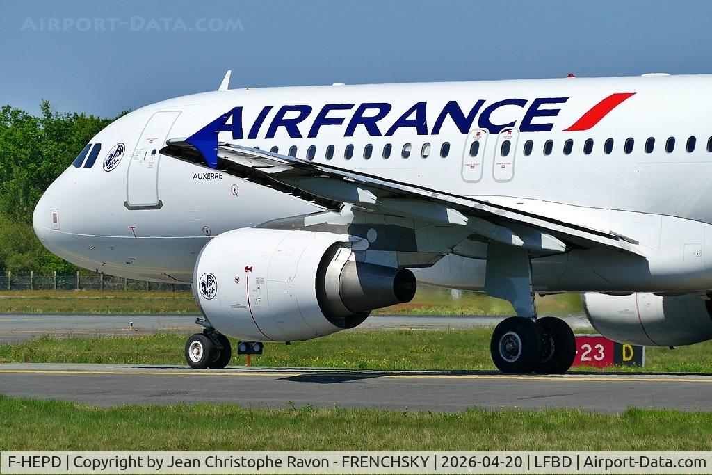F-HEPD, 2010 Airbus A320-214 C/N 4295, Bordeaux (BOD)	Paris (CDG)	AF7435