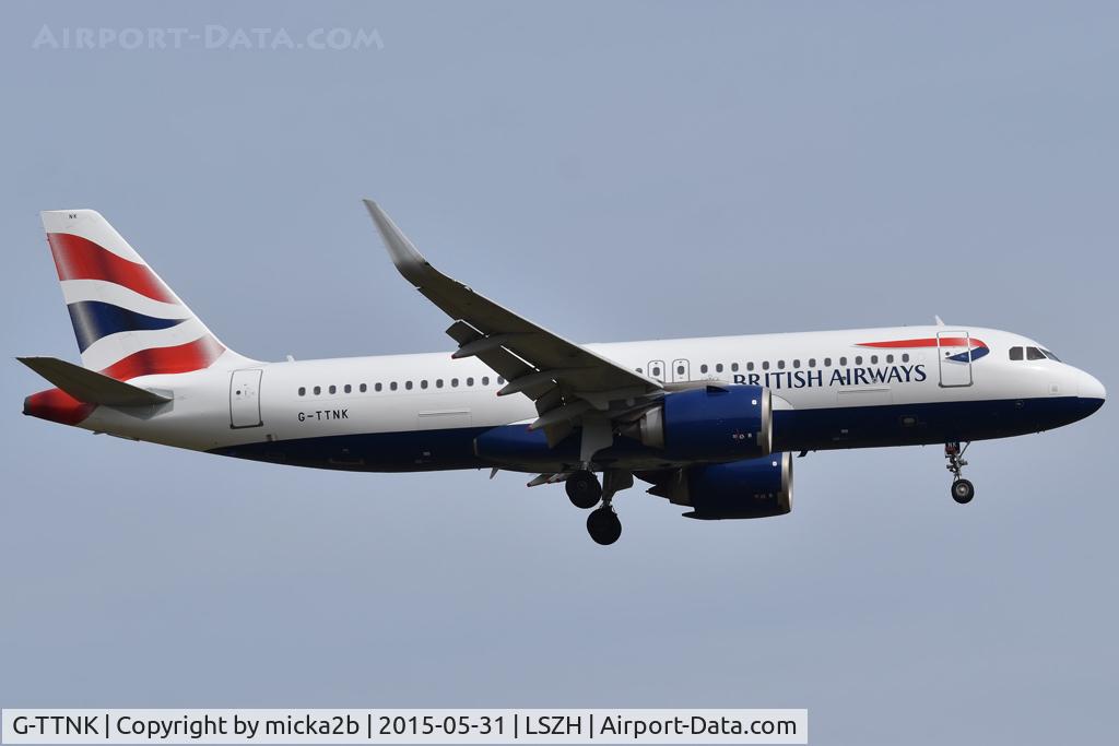 G-TTNK, 2020 Airbus A320-251N C/N 9551, Landing