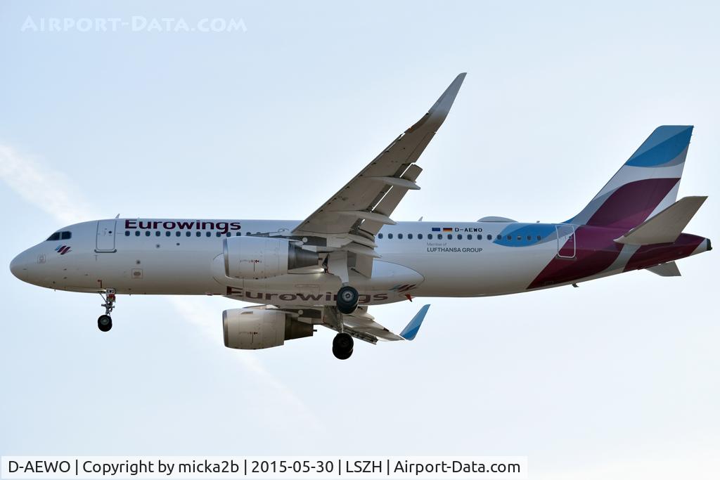 D-AEWO, 2016 Airbus A320-214 C/N 7394, Landing