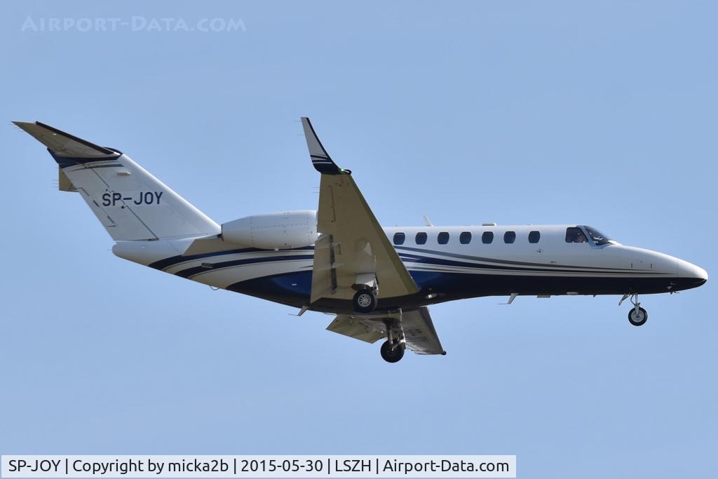 SP-JOY, 2018 Cessna 525B CitationJet CJ3+ C/N 525B-0537, Landing