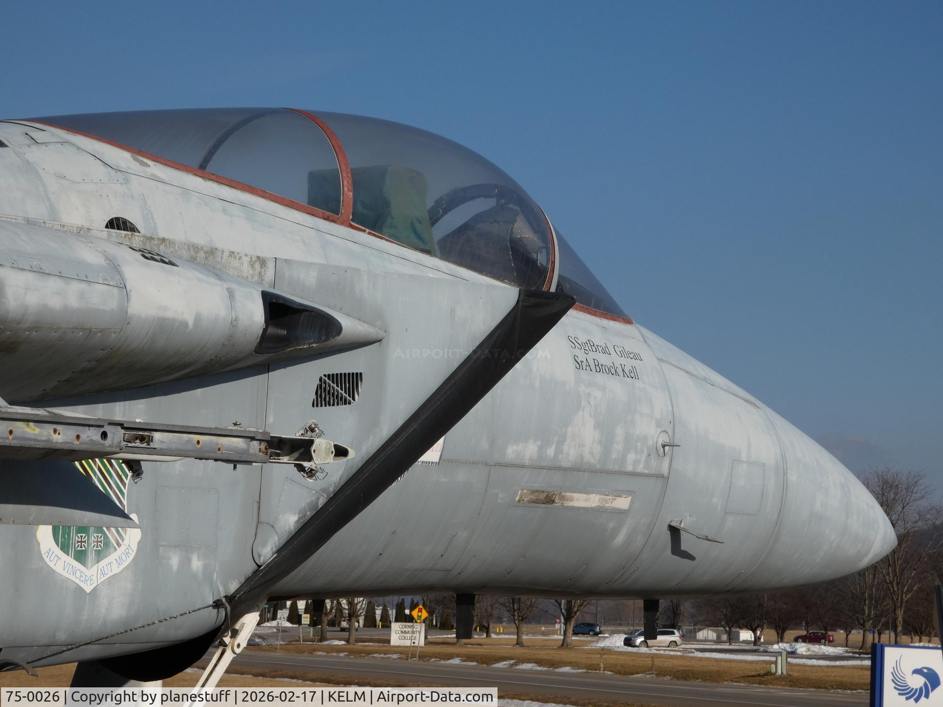 75-0026, 1975 McDonnell Douglas F-15A Eagle C/N 123/A106, Wings of Eagles Discovery Center