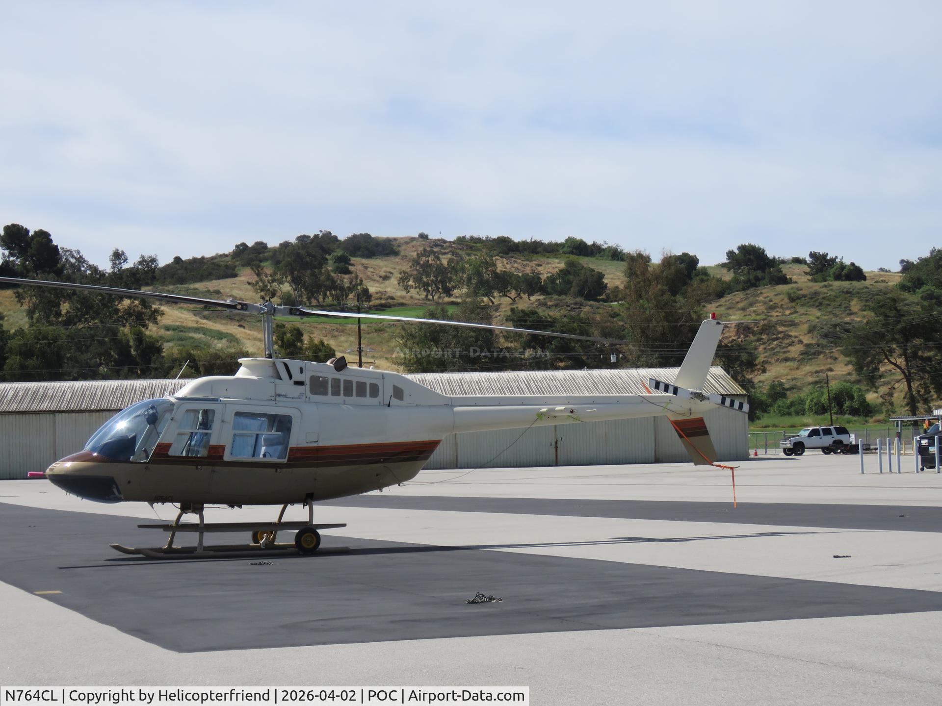 N764CL, 1980 Bell 206B JetRanger III C/N 2811, Parked west of Ranger Row