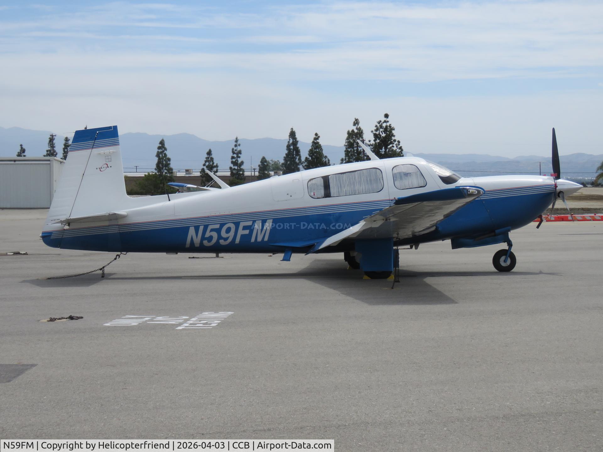 N59FM, 1999 Mooney M20R Ovation C/N 29-0177, Parked in transit parking