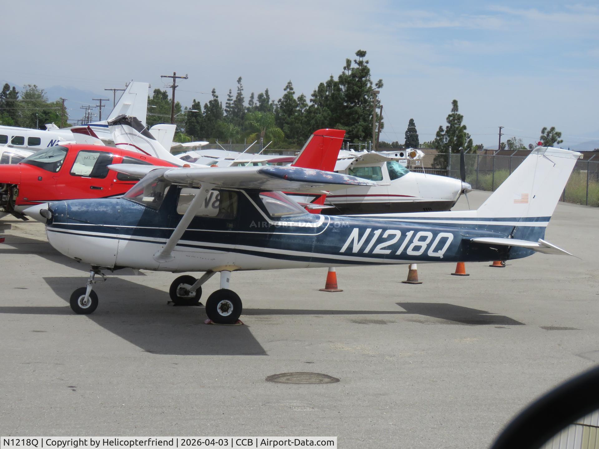 N1218Q, 1971 Cessna 150L C/N 15072518, Parked in mechanic area