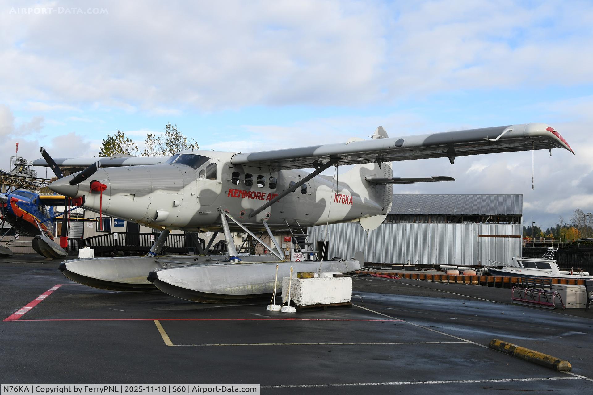 N76KA, 1950 DeHavilland Canada DHC-3T C/N 300, Kenmore Air DHC3T on land at its base