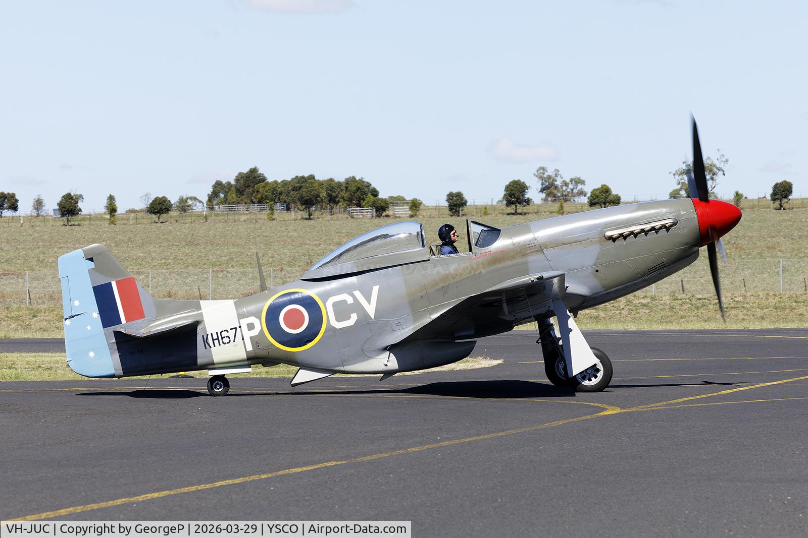 VH-JUC, 1947 Commonwealth CA-18 Mustang 21 C/N 1430, Warbirds Over Scone 2026.