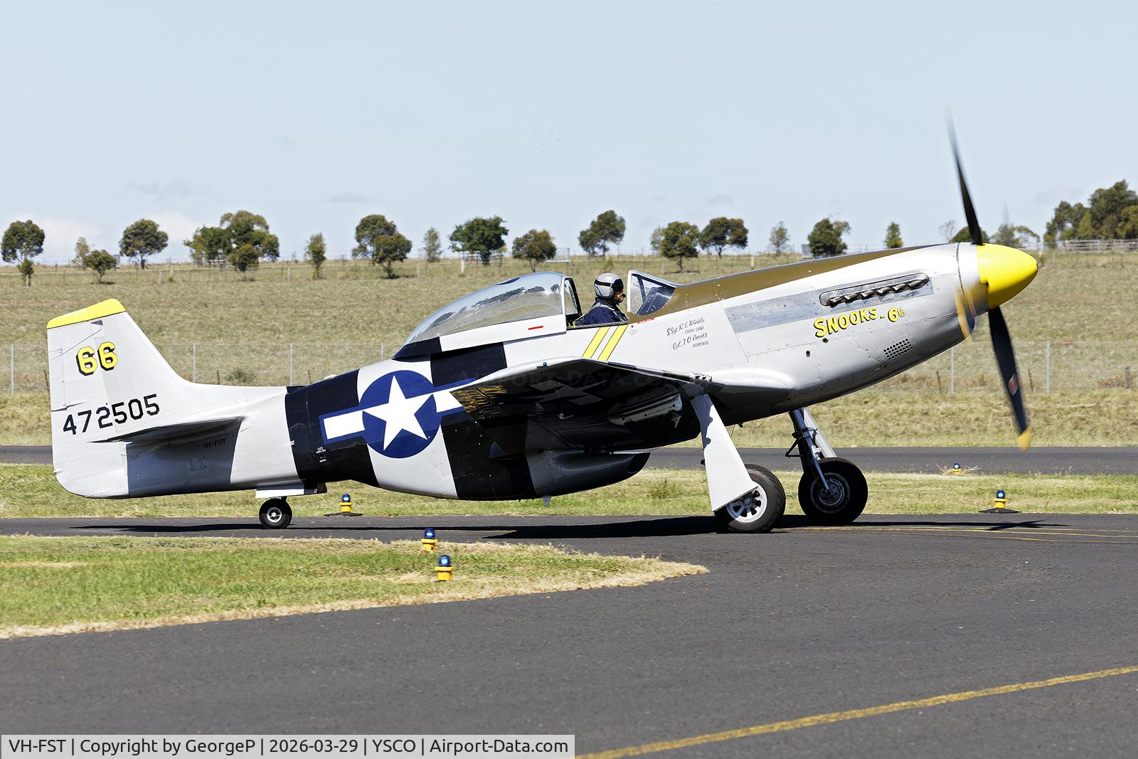 VH-FST, 1945 North American P-51D Mustang C/N 124-48279, Warbirds Over Scone 2026.