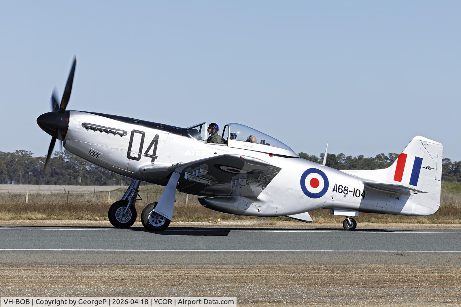 VH-BOB, 1947 Commonwealth CA-18 Mustang 21 C/N 1429, Antique Aeroplane Assn of Australia National Fly-in.