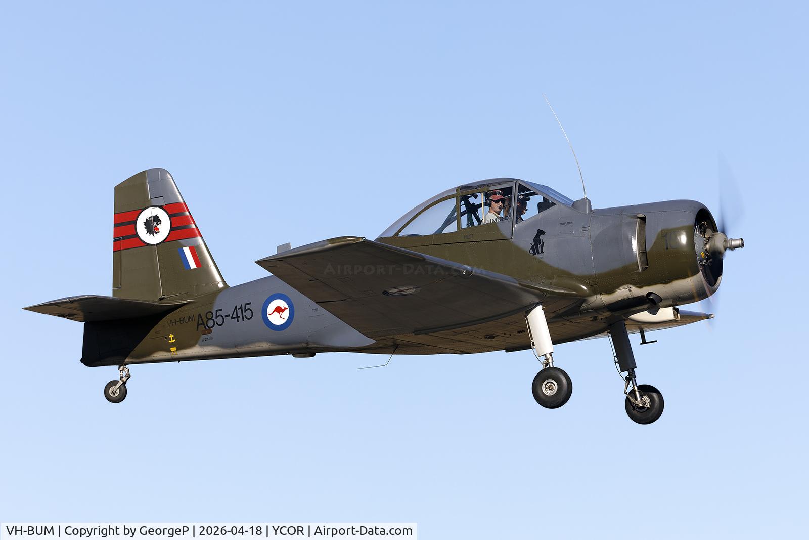 VH-BUM, 1958 Commonwealth CA-25 Winjeel C/N CA25-15, Antique Aeroplane Assn of Australia National Fly-in.