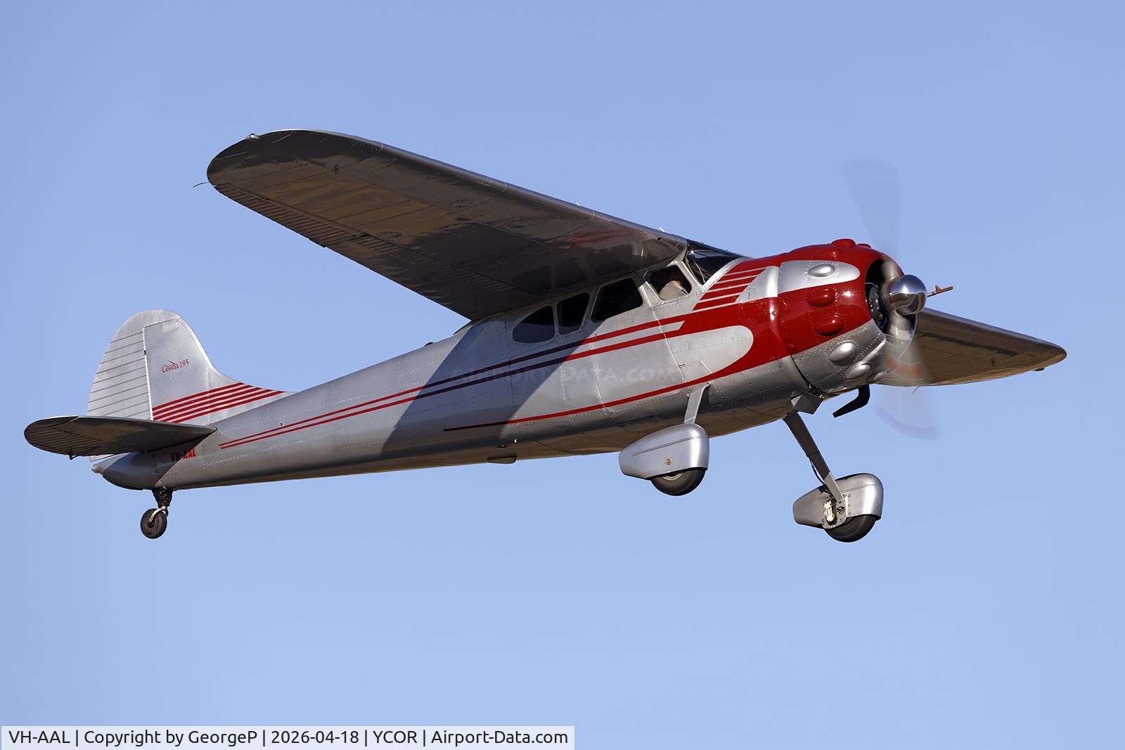 VH-AAL, 1948 Cessna 190 C/N 7129, Antique Aeroplane Assn of Australia National Fly-in.