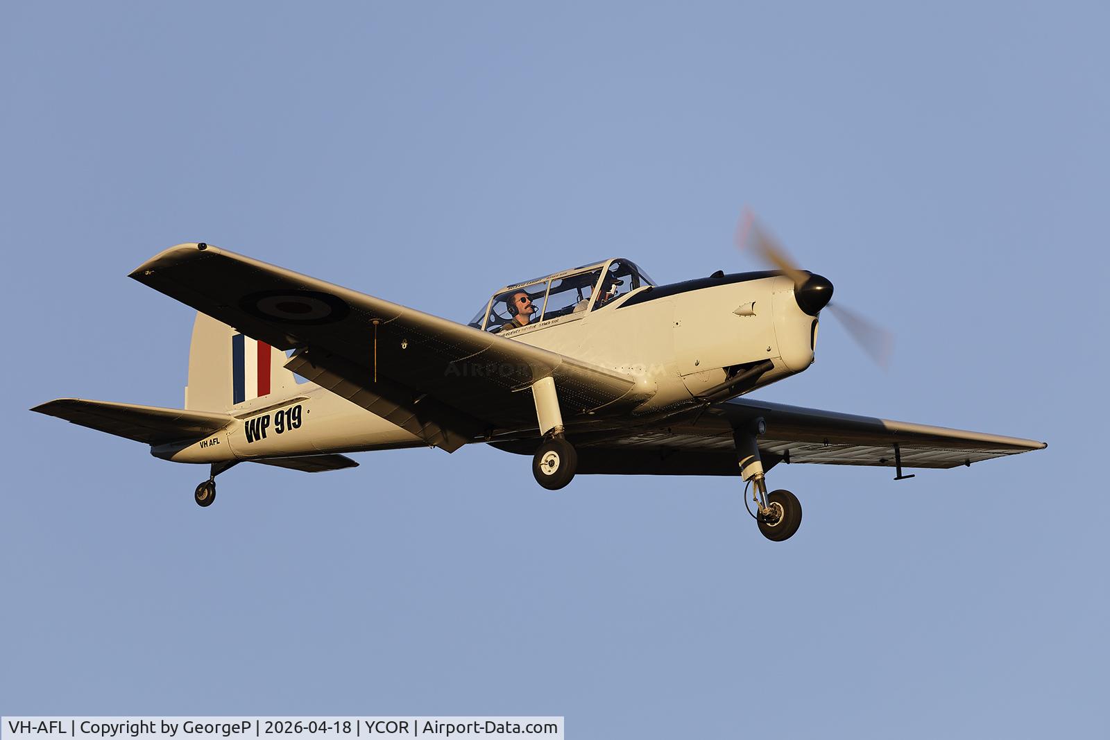 VH-AFL, 1954 De Havilland DHC-1 Chipmunk 22 C/N C1/0795, Antique Aeroplane Assn of Australia National Fly-in.