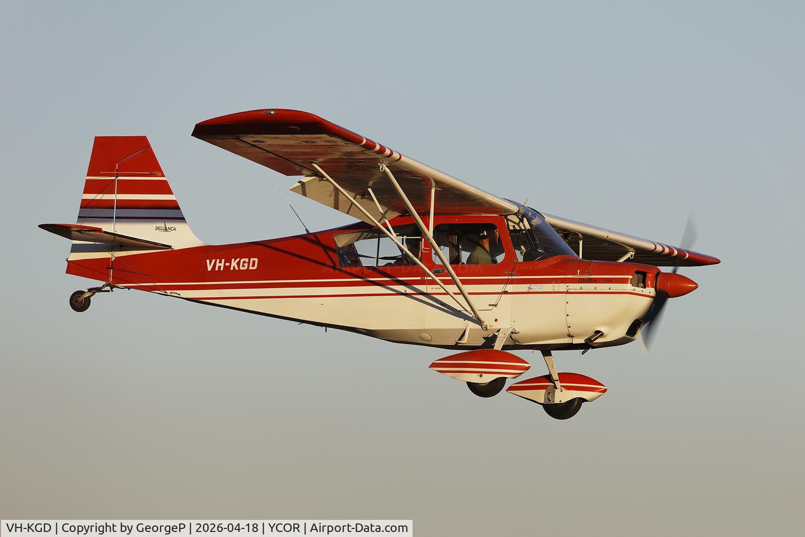 VH-KGD, 1979 American Champion 7GCBC C/N 1127-79, Antique Aeroplane Assn of Australia National Fly-in.