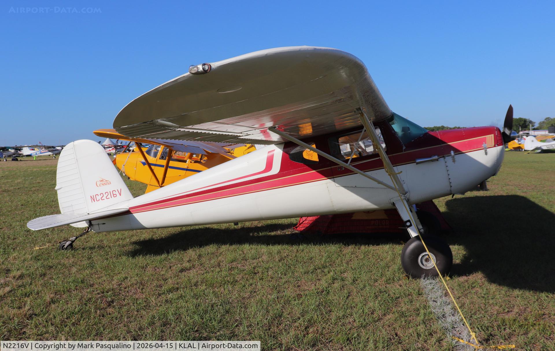 N2216V, 1948 Cessna 140 C/N 14447, Cessna 140