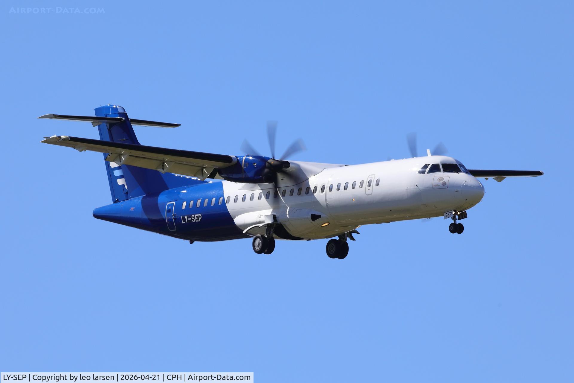 LY-SEP, 2008 Aérospatiale ATR-72-500 C/N 778, Copenhagen 21.4.2026