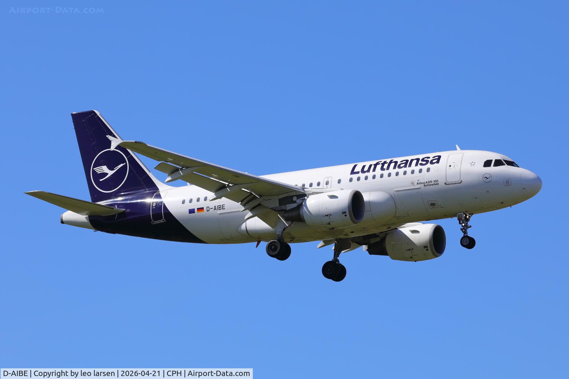 D-AIBE, 2010 Airbus A319-112 C/N 4511, Copenhagen 21.4.2026