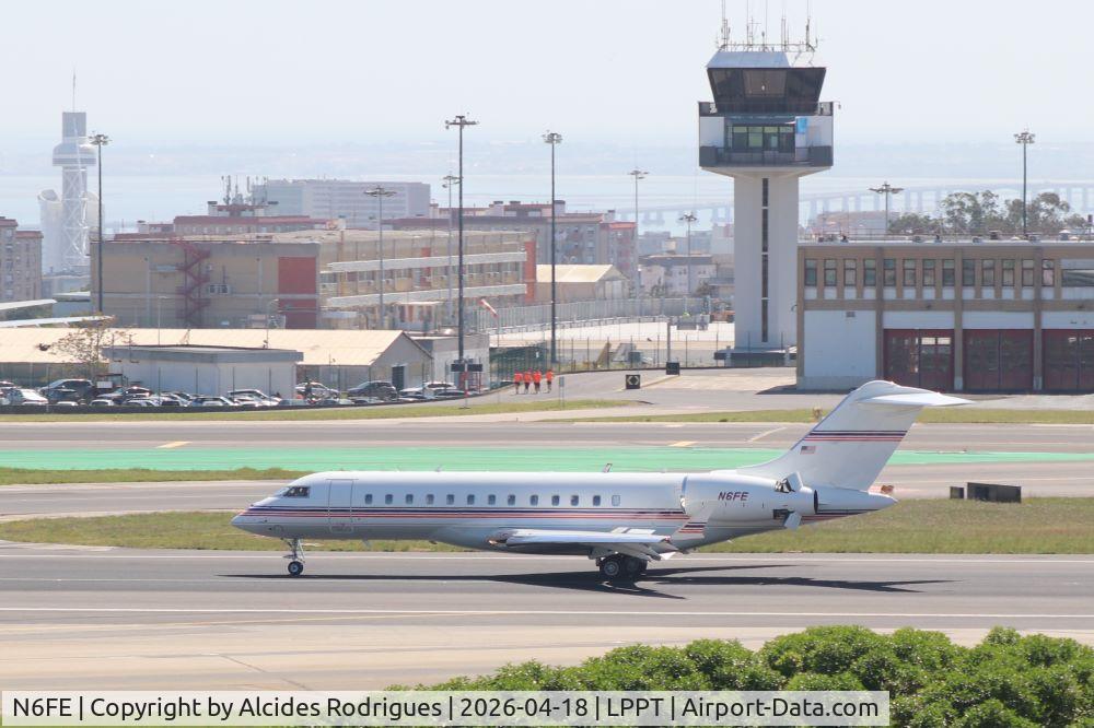 N6FE, 2022 BOMBARDIER INC BD-700-1A10 C/N 60060, N6FE - Aterra em LPPT-LISBOA