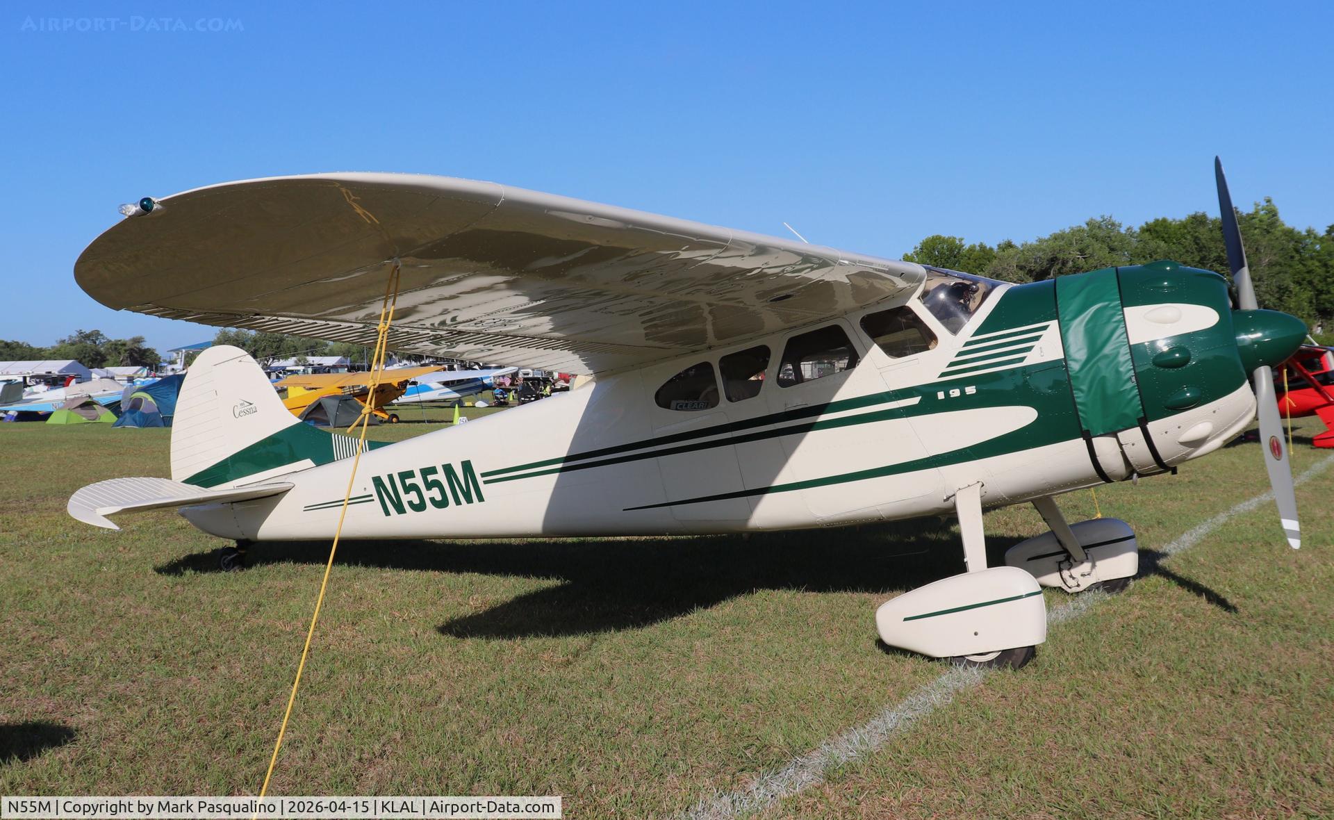 N55M, 1949 Cessna 195 C/N 7408, Cessna 195