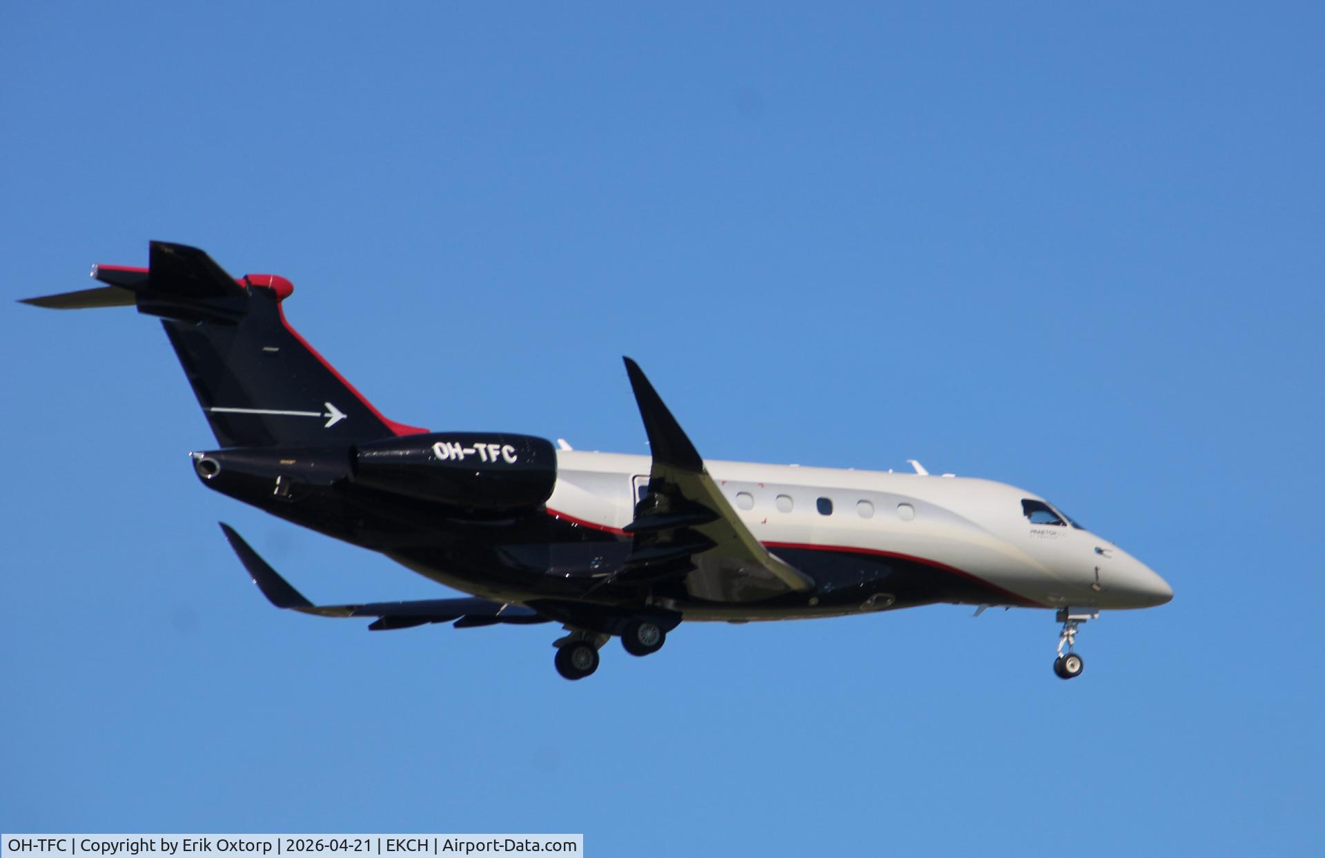 OH-TFC, Embraer Praetor 600 C/N 55020173, OH-TFC landing rw 04L