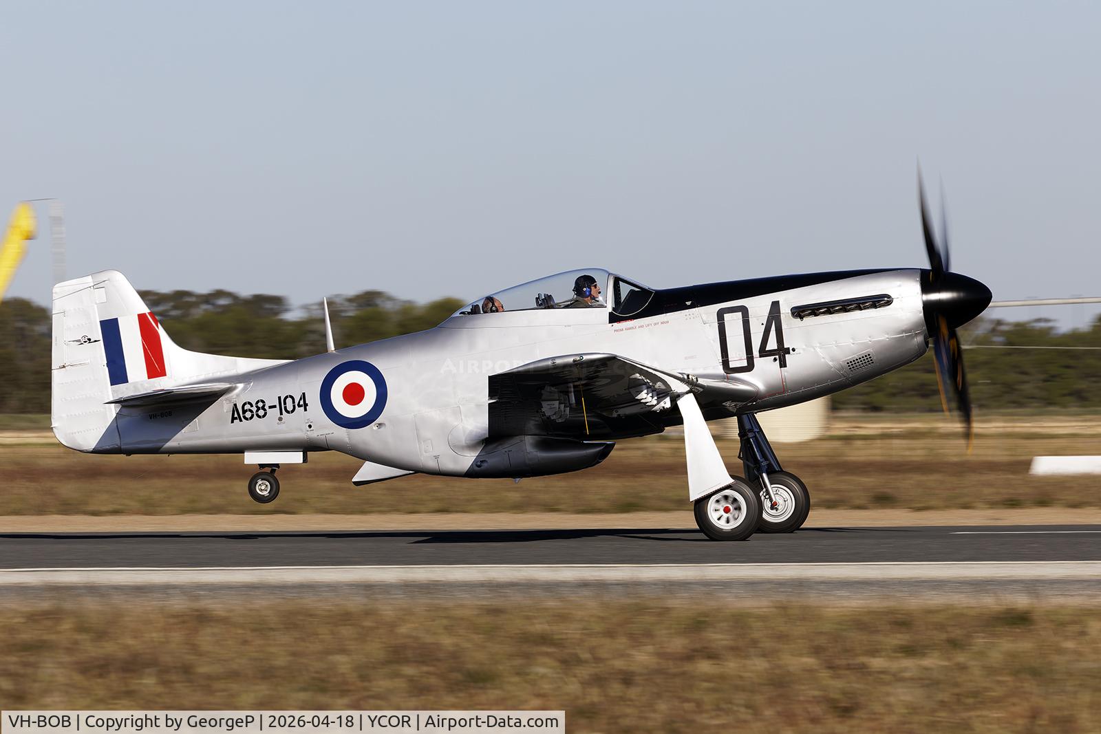 VH-BOB, 1947 Commonwealth CA-18 Mustang 21 C/N 1429, Antique Aeroplane Assn of Australia National Fly-in.