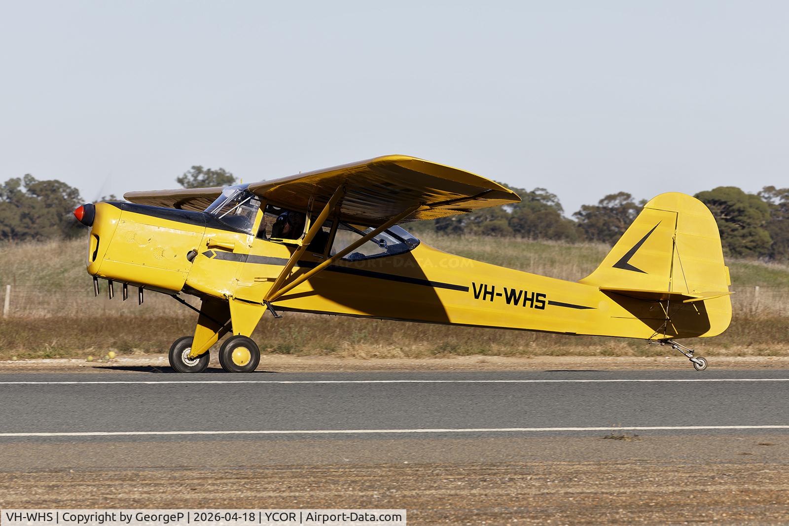 VH-WHS, 1952 Auster J-5F Aiglet Trainer C/N 2736, Antique Aeroplane Assn of Australia National Fly-in.