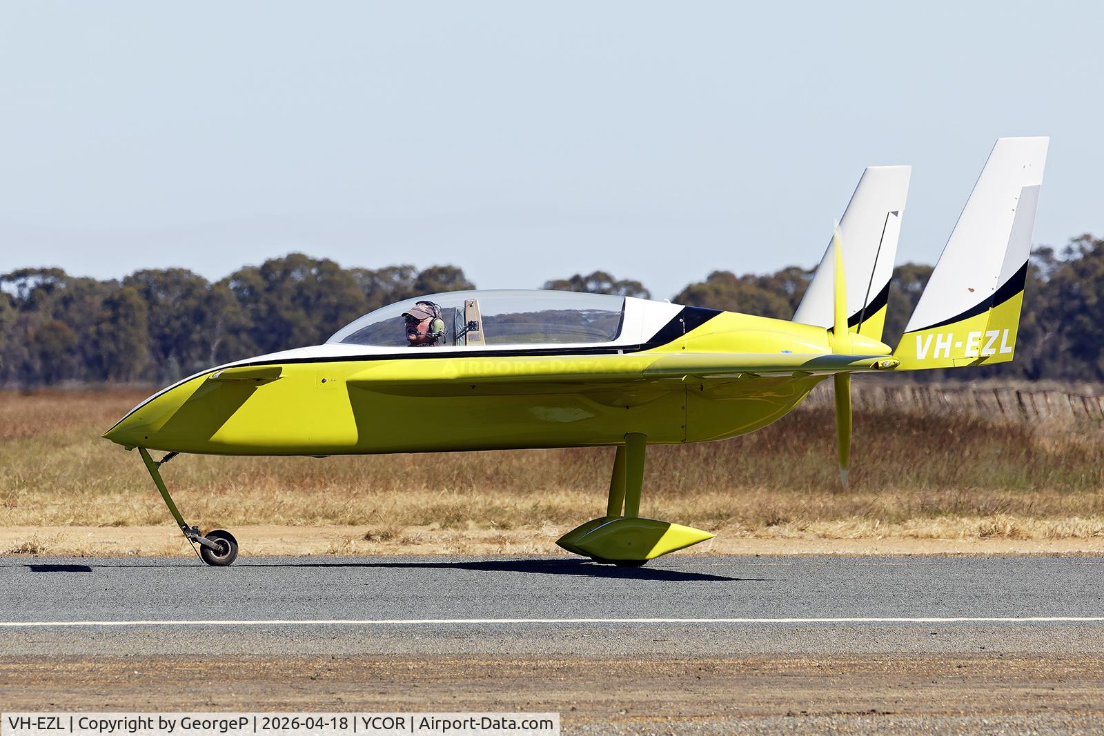 VH-EZL, 1985 Rutan Long-EZ C/N V73, Antique Aeroplane Assn of Australia National Fly-in.