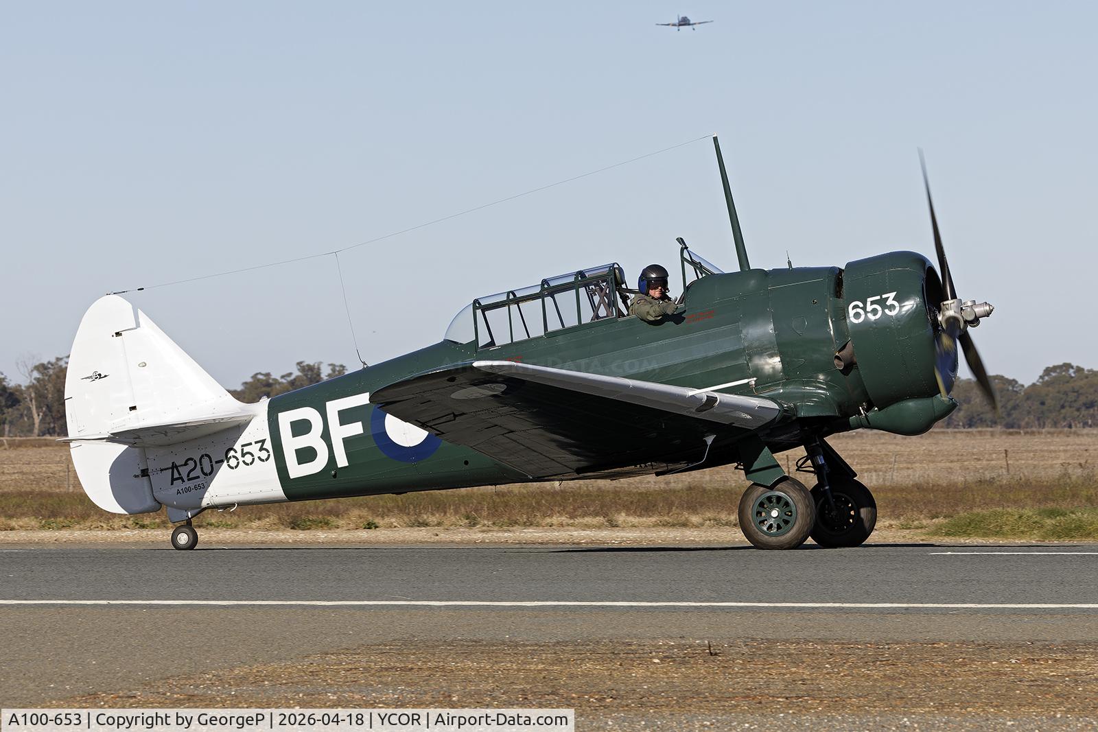 A100-653, 1944 Commonwealth Aircraft Corporation CA-16 Wirraway Mk.3 C/N 1105, Antique Aeroplane Assn of Australia National Fly-in.