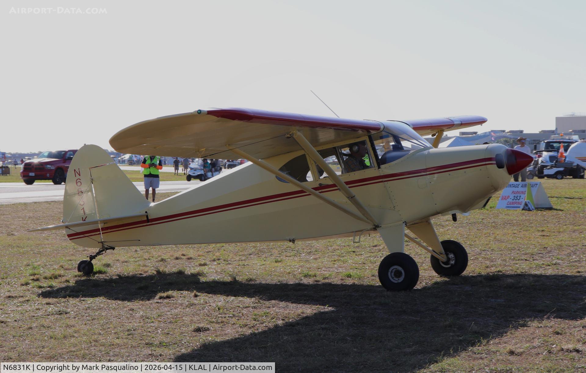 N6831K, 1949 Piper PA-16 Clipper C/N 16-667, Piper PA-16