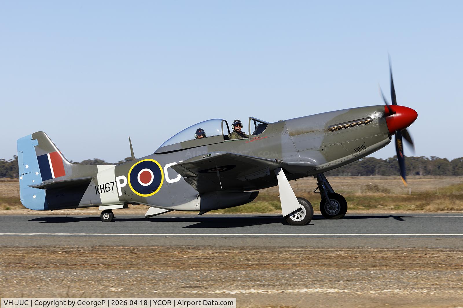 VH-JUC, 1947 Commonwealth CA-18 Mustang 21 C/N 1430, Antique Aeroplane Assn of Australia National Fly-in.