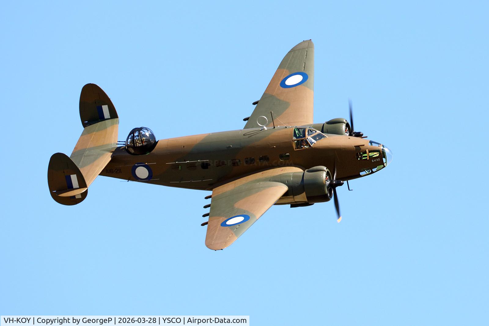 VH-KOY, 1939 Lockheed Hudson IVA C/N 6041, Warbirds Over Scone 2026.