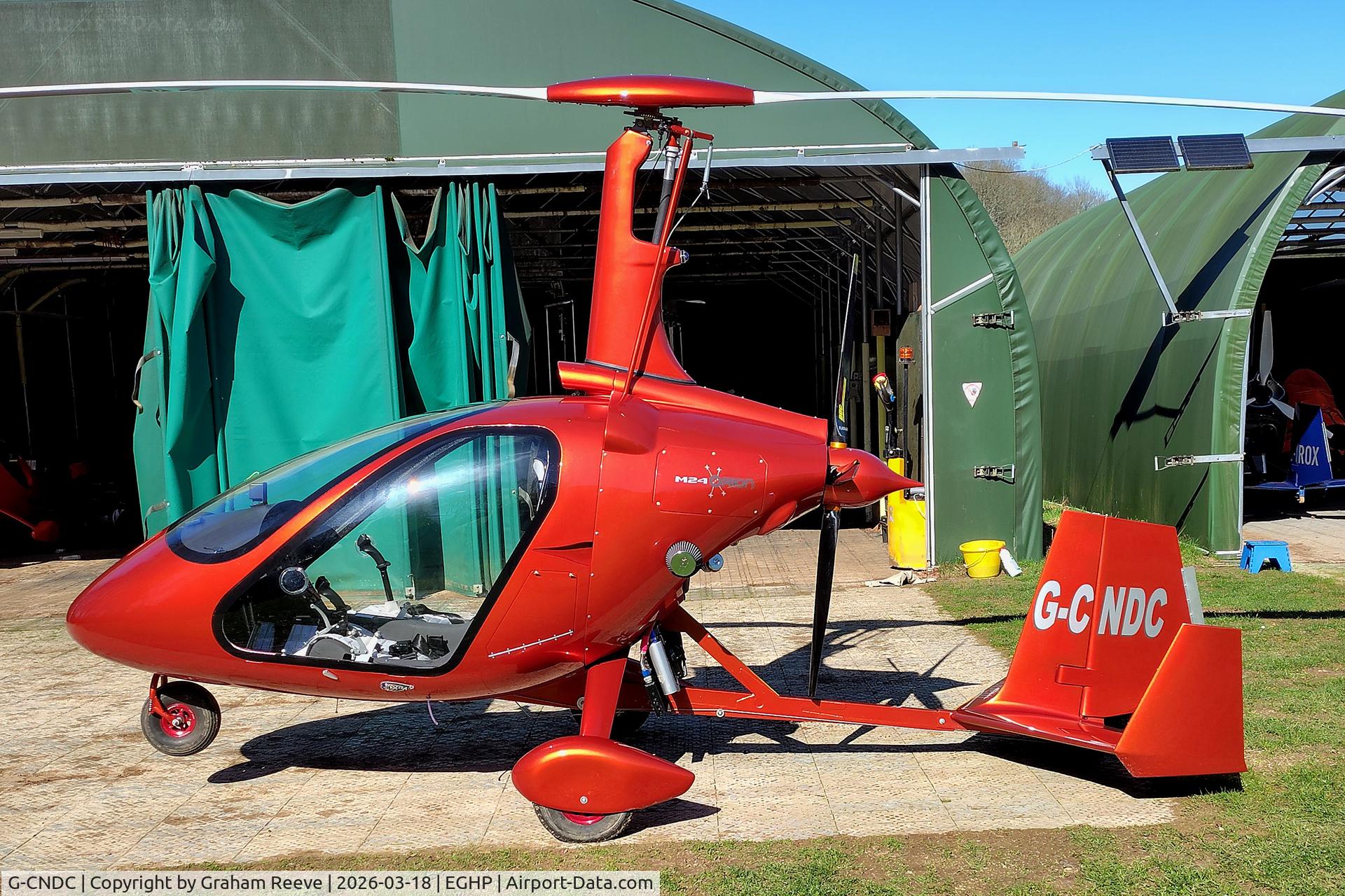 G-CNDC, 2025 Magni Gyro Magni M24C Plus C/N 24-25-5986, Parked at Popham.