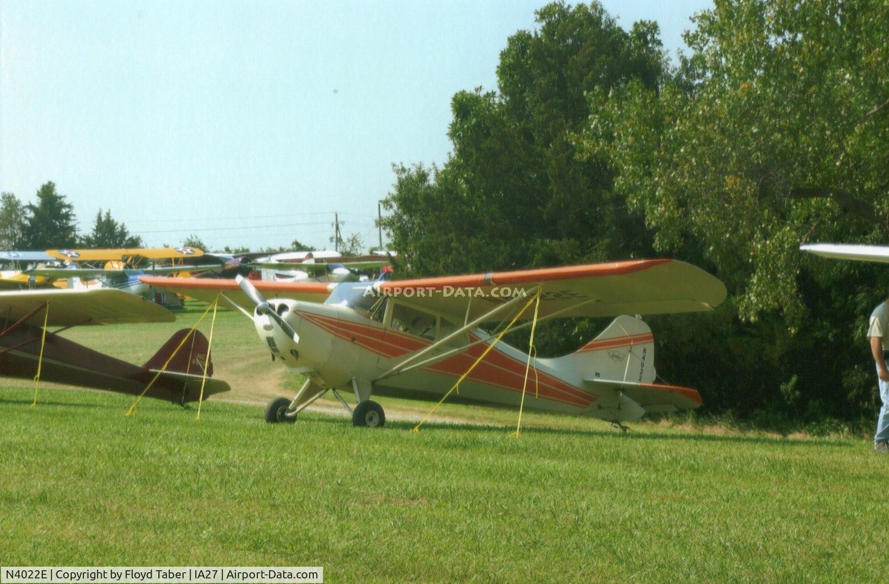 N4022E, 1947 Aeronca 11BC Chief C/N 11BC-110, Blakesburg AAA-APM Fly In