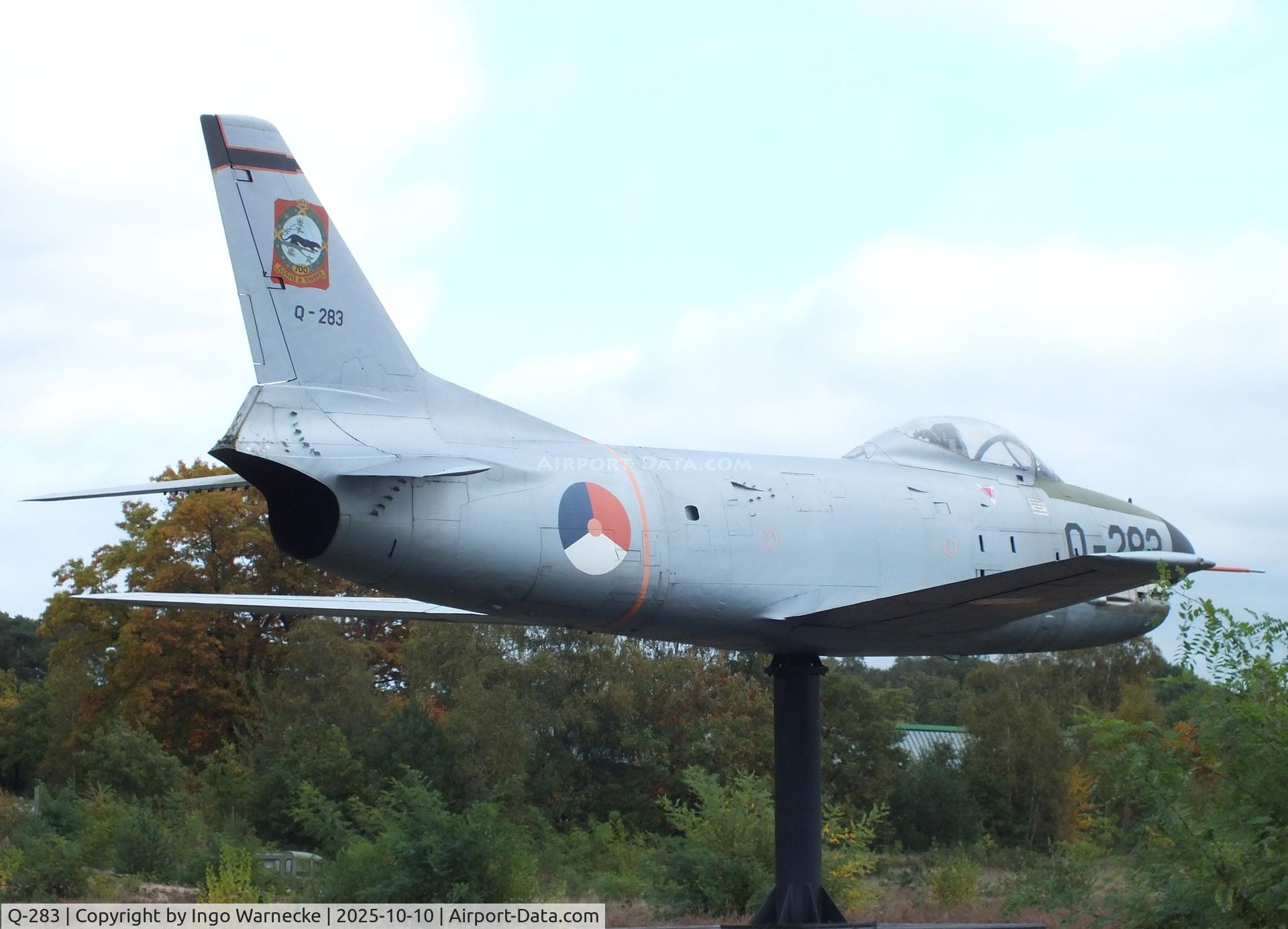 Q-283, 1955 North American F-86K Sabre C/N 213-53, North American F-86K Sabre at the Nationaal Militair Museum / National Military Museum, Soesterberg