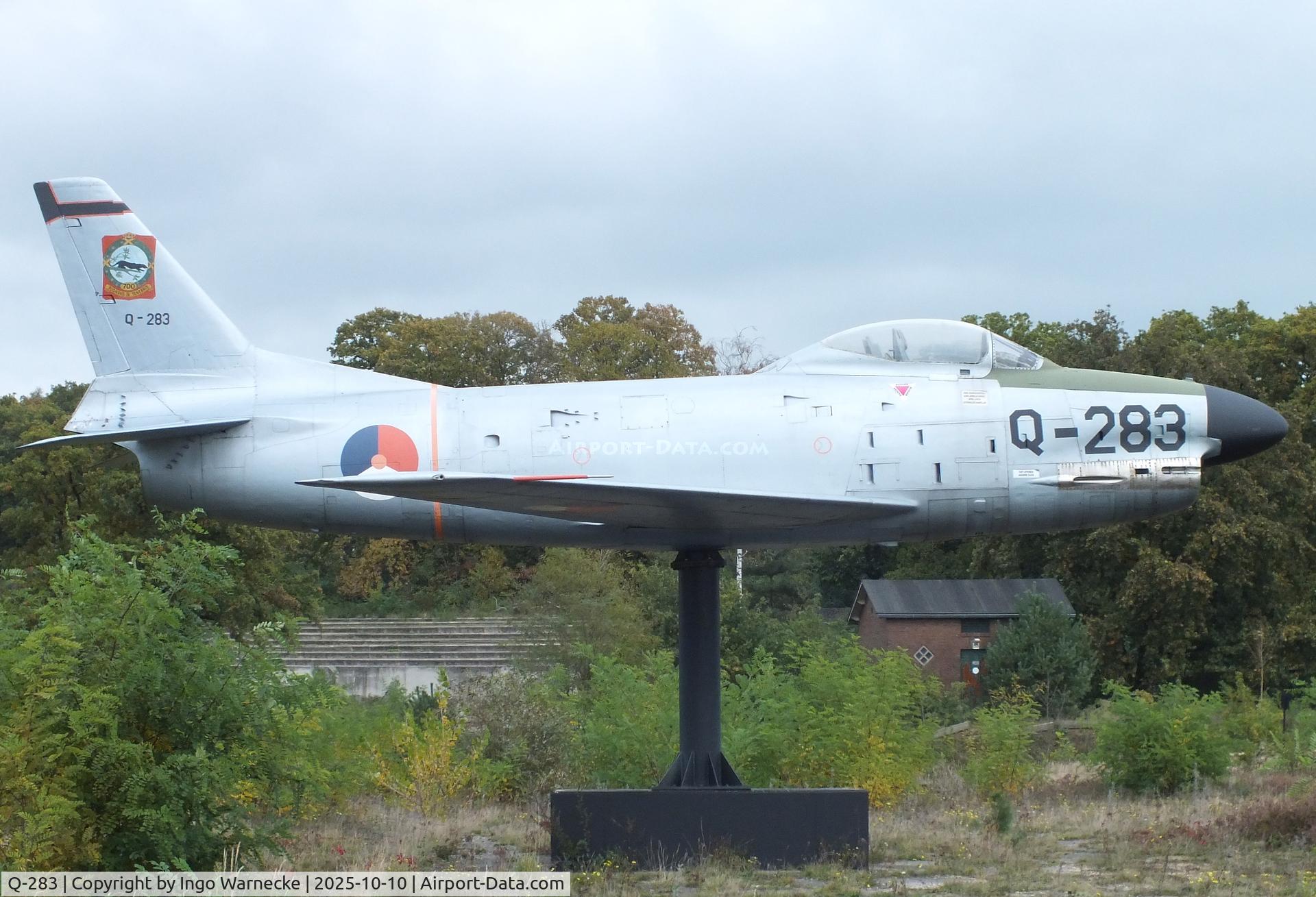 Q-283, 1955 North American F-86K Sabre C/N 213-53, North American F-86K Sabre at the Nationaal Militair Museum / National Military Museum, Soesterberg