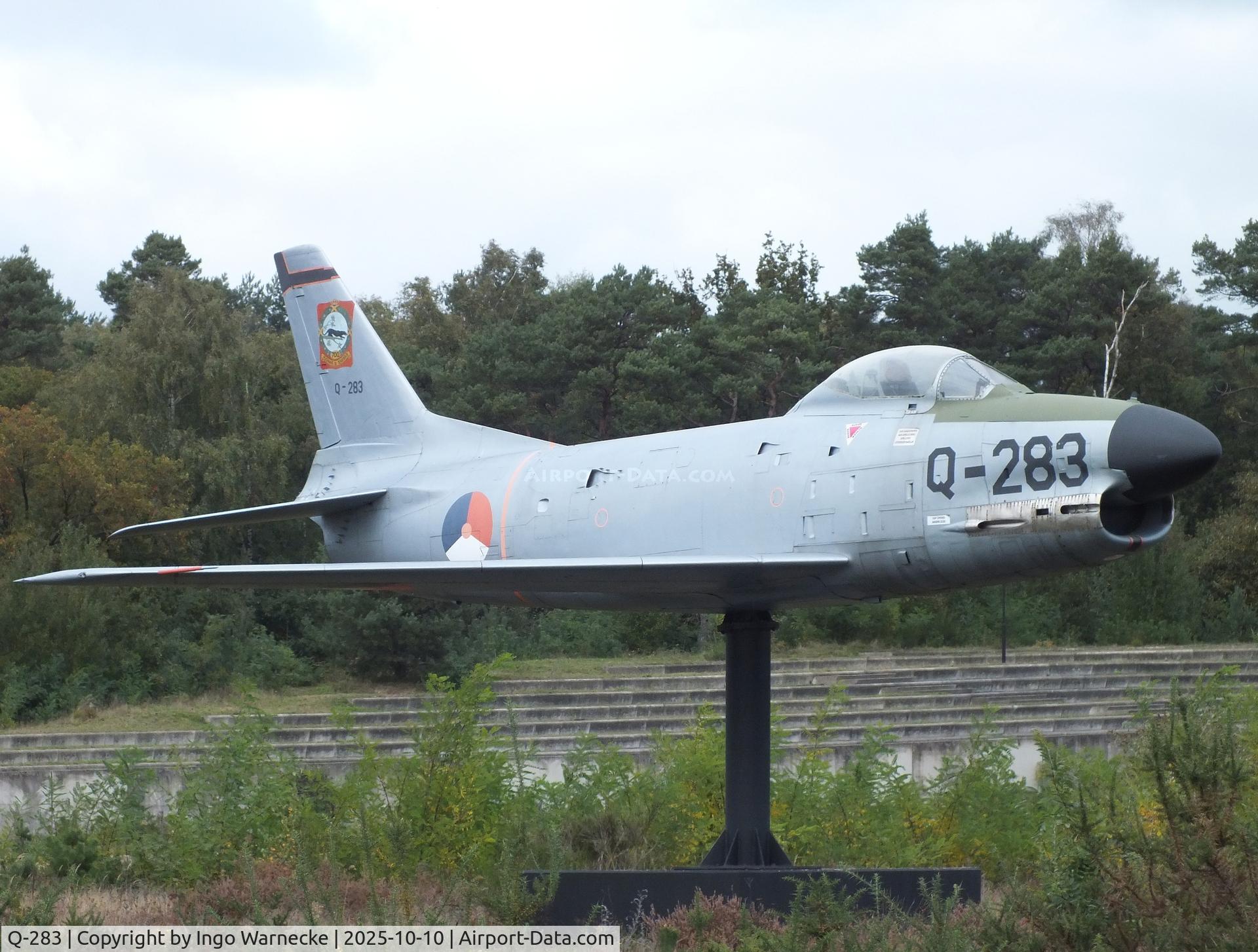 Q-283, 1955 North American F-86K Sabre C/N 213-53, North American F-86K Sabre at the Nationaal Militair Museum / National Military Museum, Soesterberg