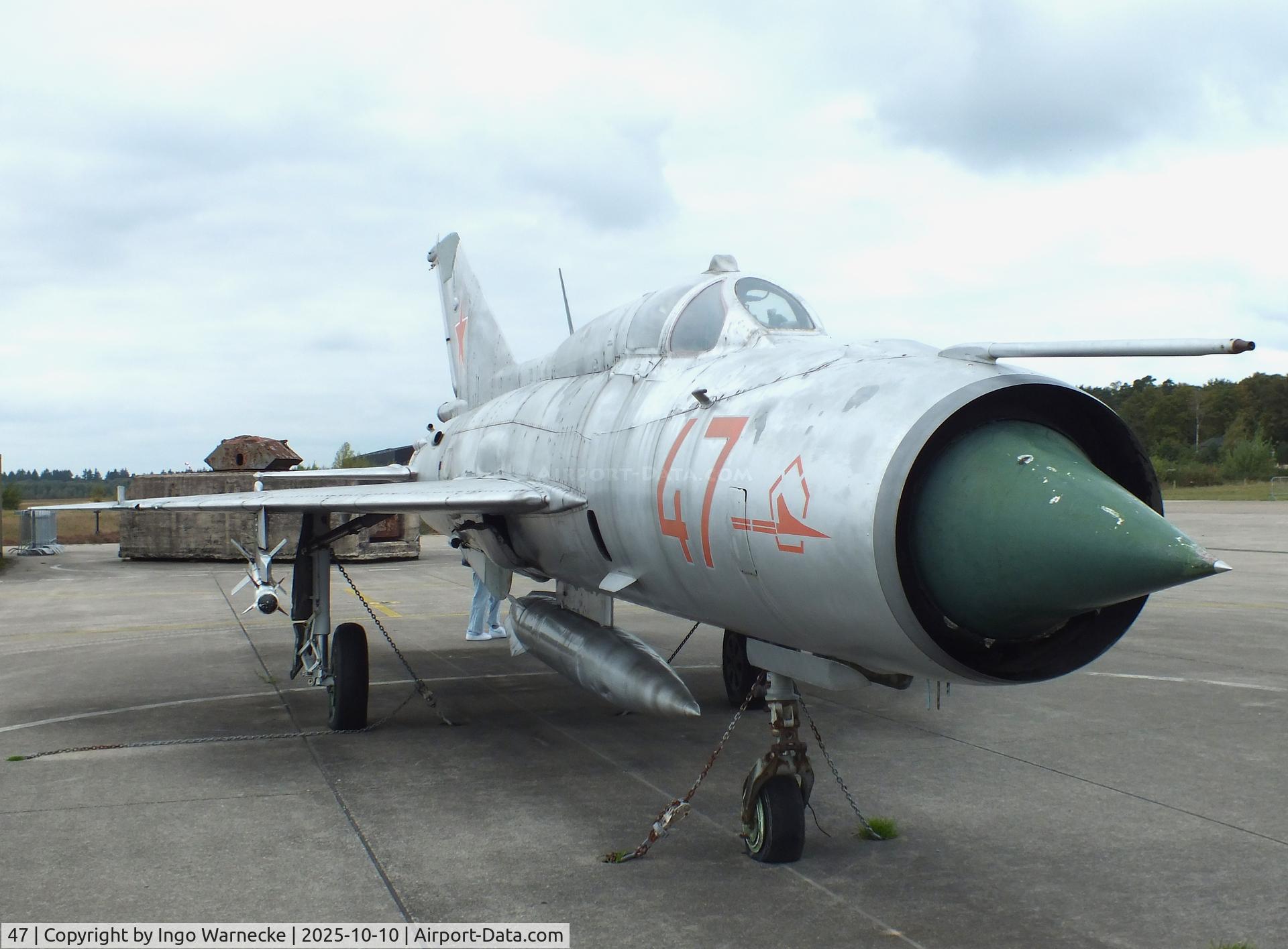 47, Mikoyan-Gurevich MiG-21GPFM C/N Not found 47, Mikoyan i Gurevich MiG-21PFM FISHBED-F at the Nationaal Militair Museum / National Military Museum, Soesterberg