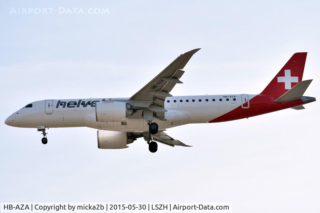 HB-AZA, 2019 Embraer 190-E2 (ERJ-190-300) C/N 19020022, Landing