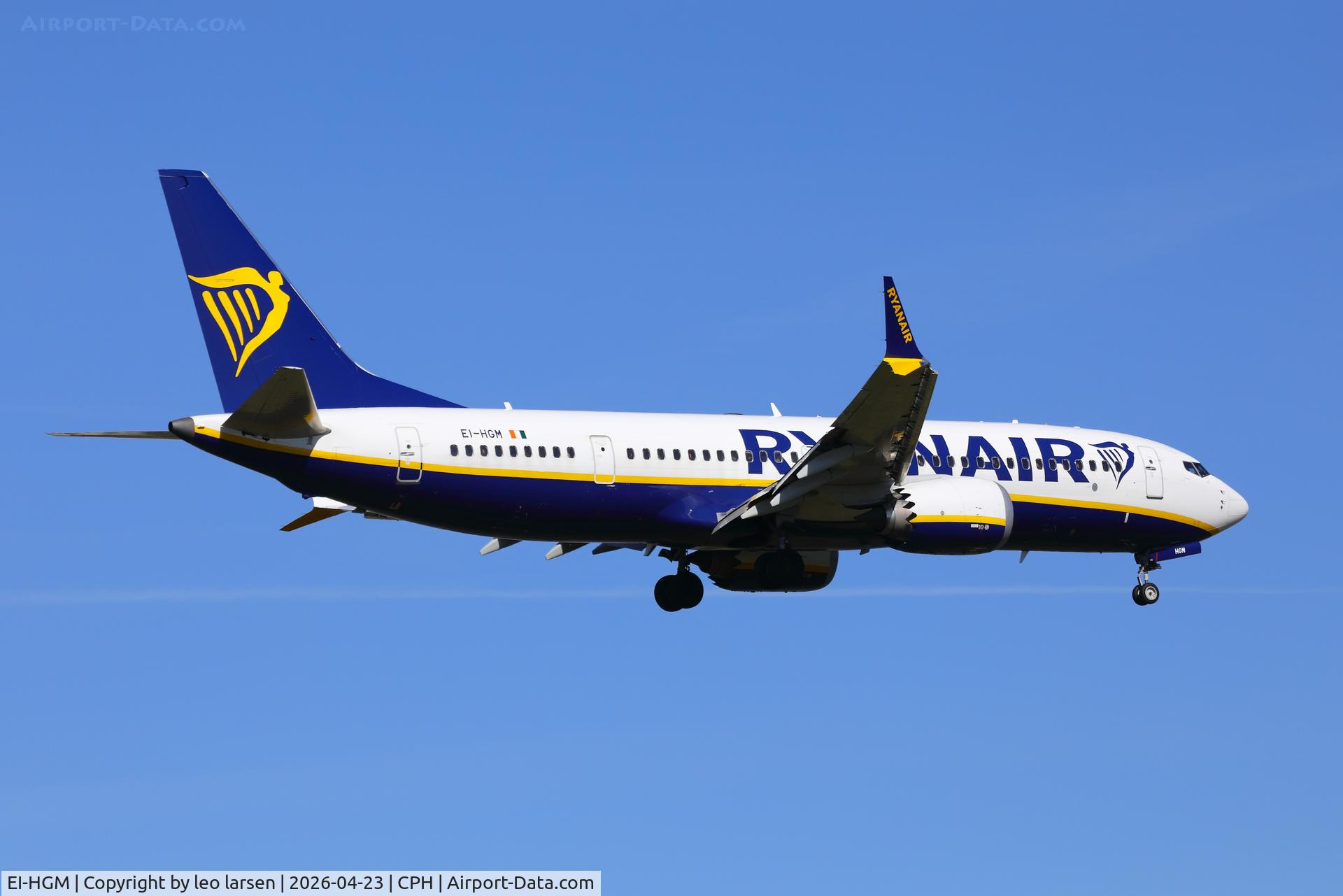 EI-HGM, 2021 Boeing 737-8-200 MAX C/N 65875, Copenhagen 23.4.2026