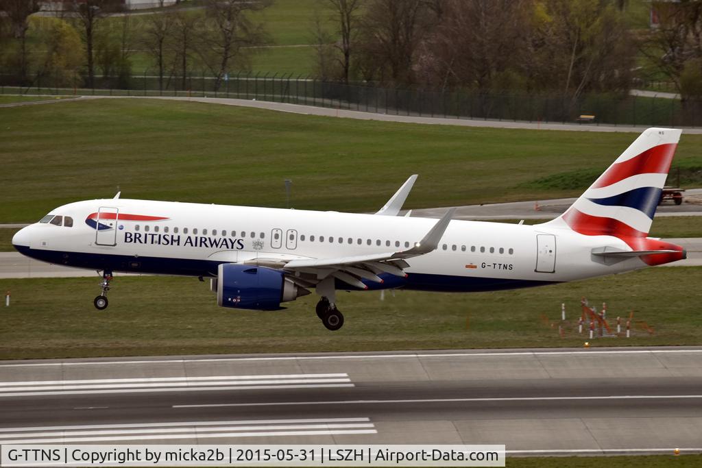 G-TTNS, 2022 Airbus A320-251N C/N 11026, Landing
