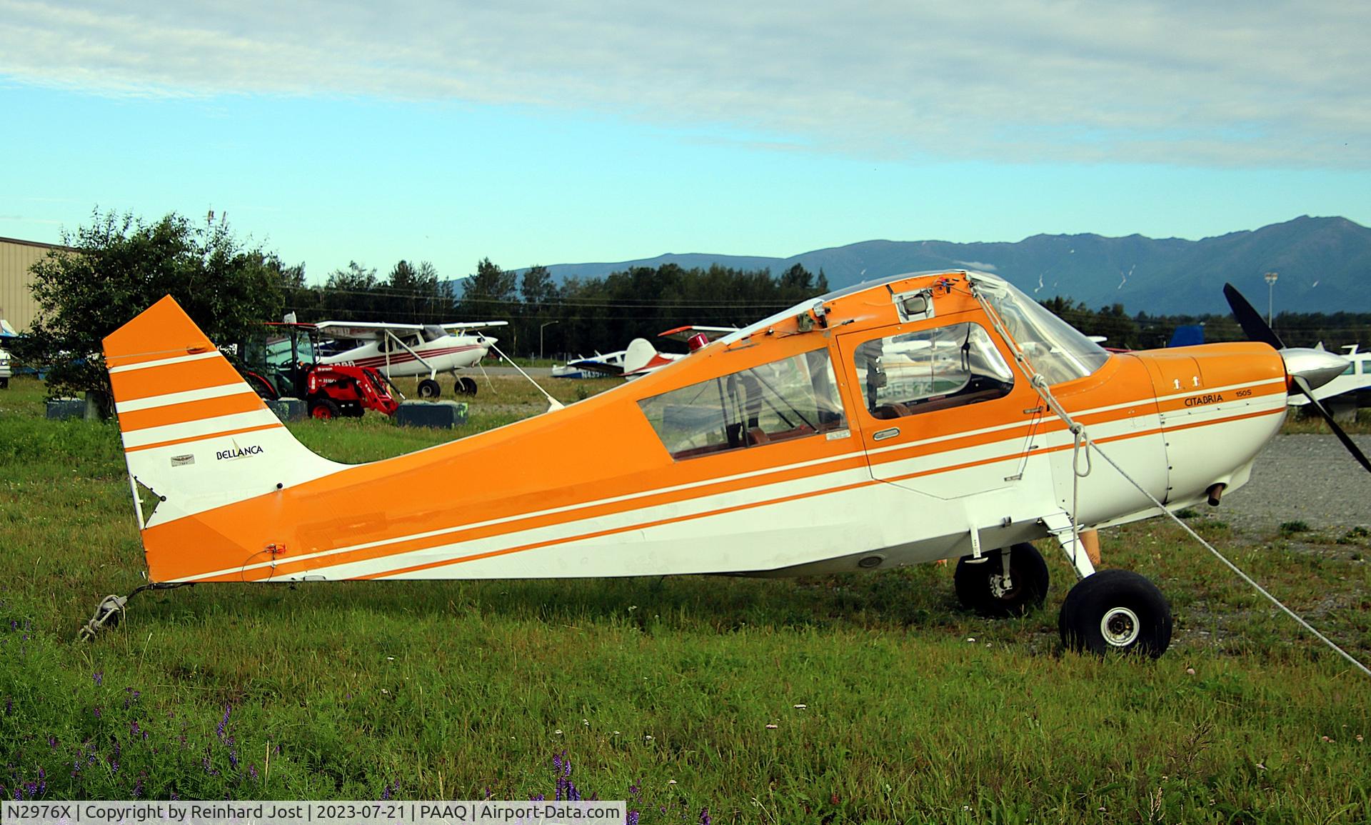 N2976X, 1980 Bellanca 7GCBC C/N 1206-80, Citabria C N2976X minus essential parts at Palmer, AK
